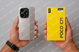 Tampilan POCO C71 dengan layar 120Hz