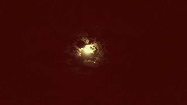 Clouded Sky with Moonlight HD Pictures