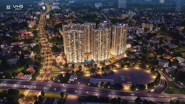 Phối cảnh chung cư Tecco Elite City Thái Nguyên