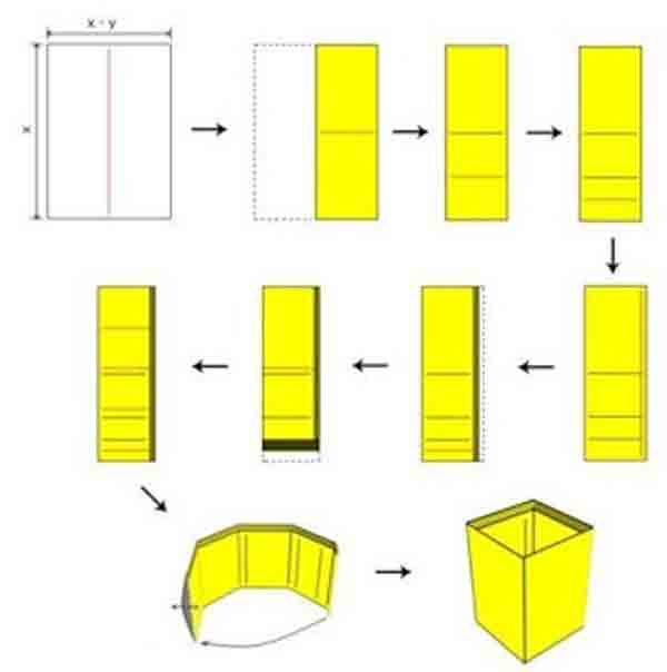 Cara Membuat Kotak  Pensil  Box Sederhana Dari  Kertas  Atau 