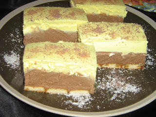 Ice cream biscut cake