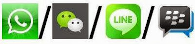 Whatsapp Vs. WeChat Vs. Line Vs. BBM