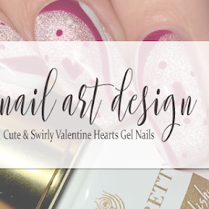 NAIL ART: Cute & Swirly Valentine Hearts Gel Nails - Prairie Beauty