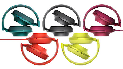 sony multi colored headphones