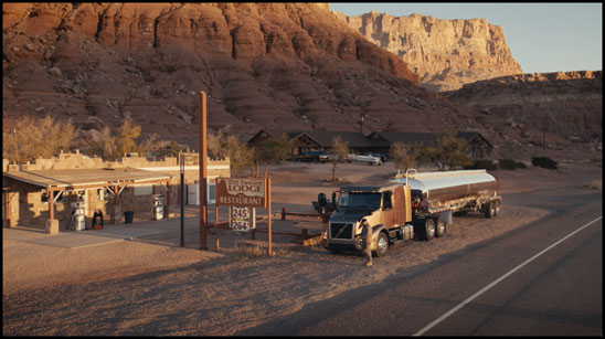 Screen Capture from the Volvo Trucks movie, The Movers