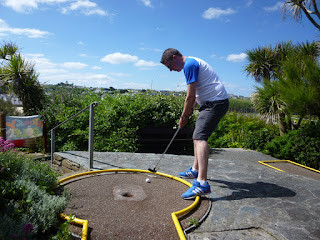 Crazy Golf course at Newquay Football Golf on Porth Island