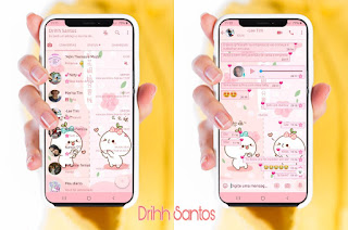 White Teddy Bear Theme For YOWhatsApp & Fouad WhatsApp By Driih Santos