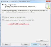 Instal Microsoft SQL Server 2005 Express di Windows 7