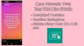 Cara Copy Text Yang Tidak Bisa Di Copy