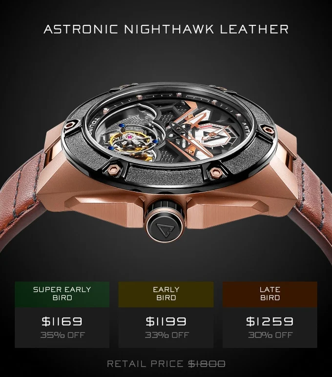 Astronic Watches Gravity Defying Tourbillon & Skeleton