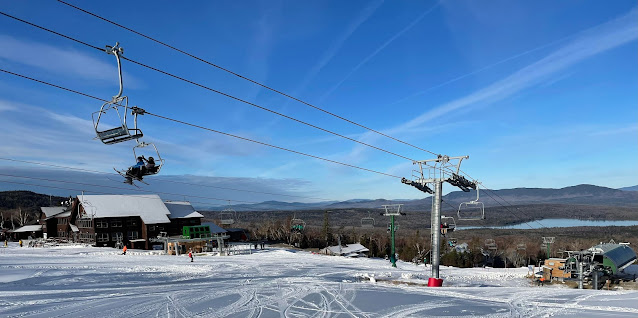 Saddleback Ski Area Base Lodge and Lifts