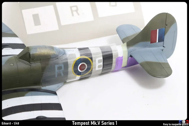 Les marquages d'identification du Tempest Mk.V