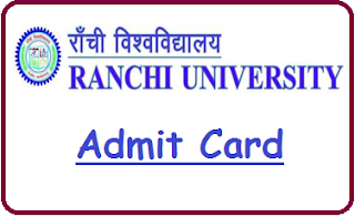 Ranchi University Admit Card 2024