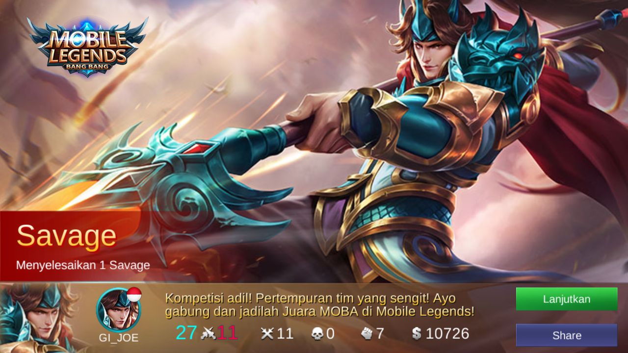 Gear Zilong Savage Terbaru 2018 Mobile Legends TRICKSAVAGE Full