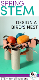 Spring STEM Challenge - Design and create a bird nest using recyclable or found materials in nature. STEM for all seasons. #stemeducation | Meredith Anderson - Momgineer