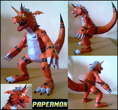 Digimon - Growlmon Papercraft