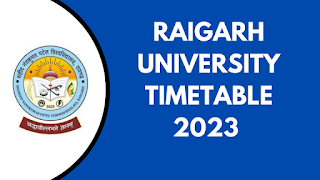 raigarh university time table 2023