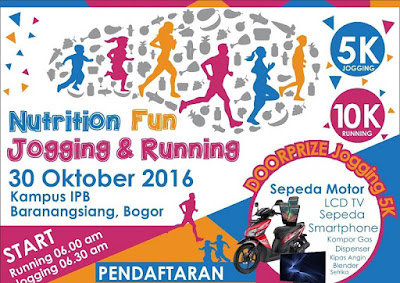 Nutrition Fun Jogging and Running 2016 Bogor pergizi pangan indonesia kampus ipb baranangsiang 