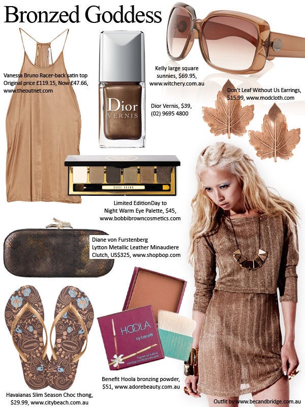 Colour Inspiration: Bronzed Goddess