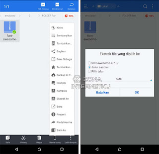 Cara Membuka File Rar & Zip Di HP