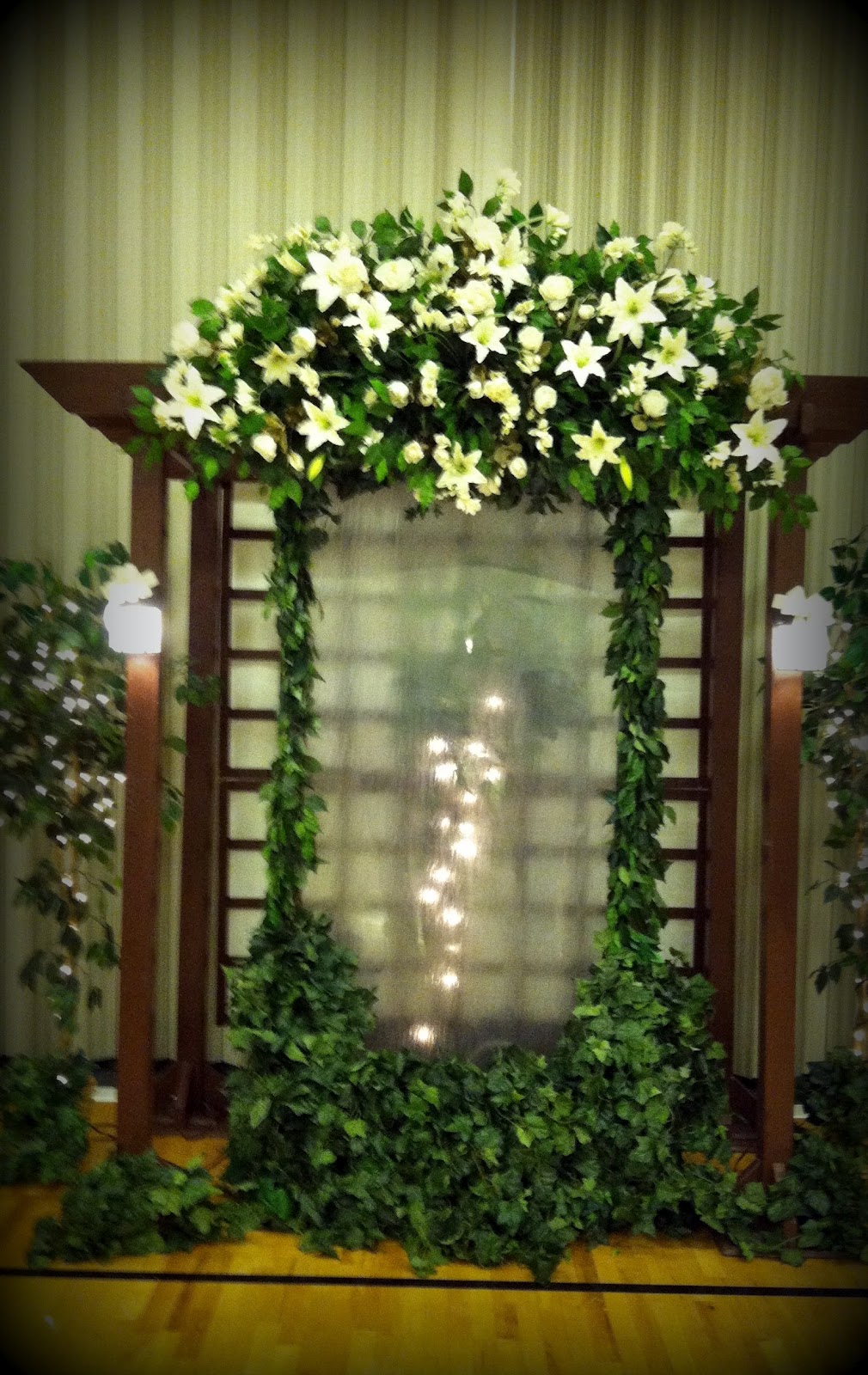 I Do Weddings Brown Garden Backdrop 