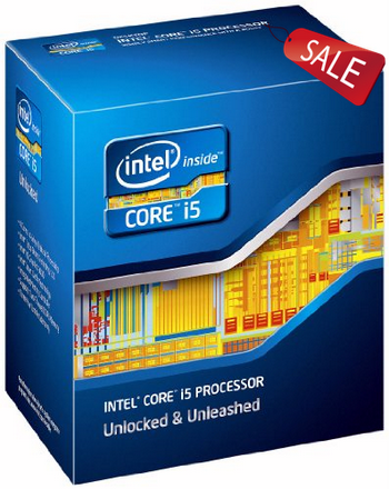 Intel Core i5-2500K Quad-Core Processor 3.3 GHz 6 MB Cache LGA 1155 - BX80623I52500K