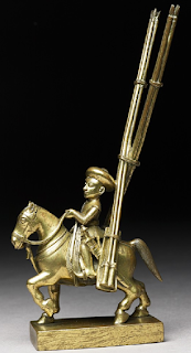 soldier with horse and rocket-launchers