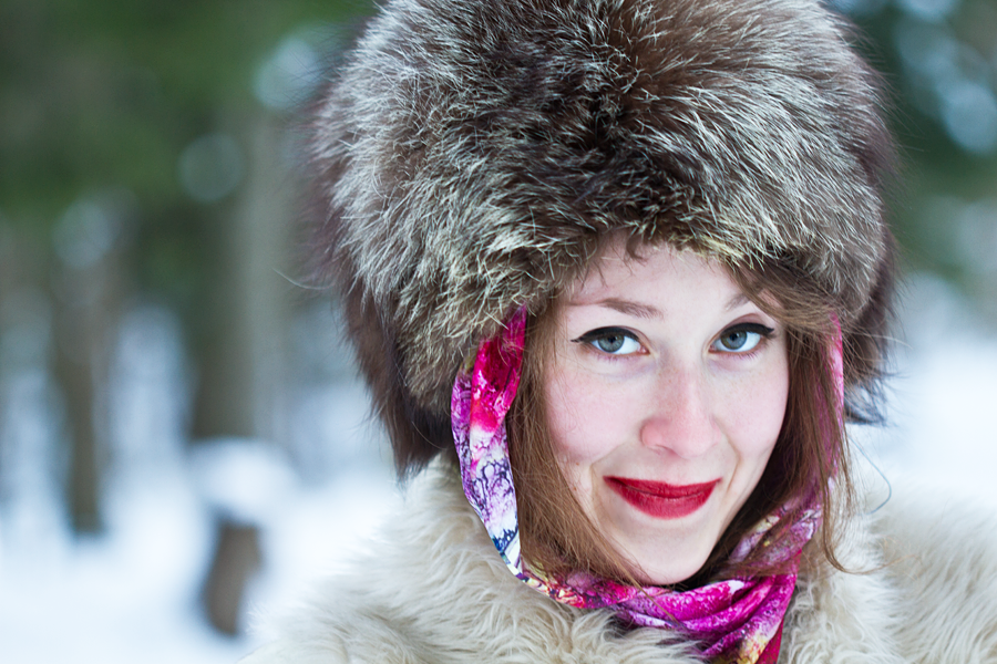 Блог Marina Sokalski (Марины Сокальски) : девушка в меховой шапке