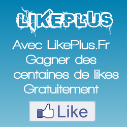 Likeplus c'est gratuit: obtenez pour votre page fan facebook des milliers de j'aime Mademoiselle Bons Plans