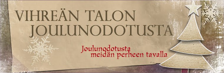 Vihreä talon joulunodotusta