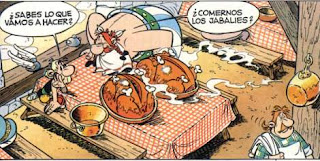 Resultado de imagen de asterix y obelix comic jabalies