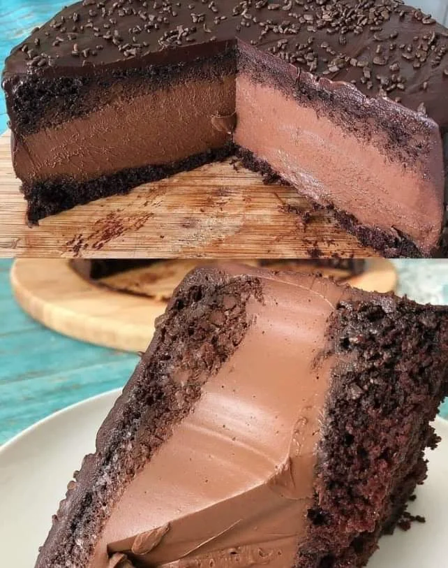 Intense chocolate cheesecake