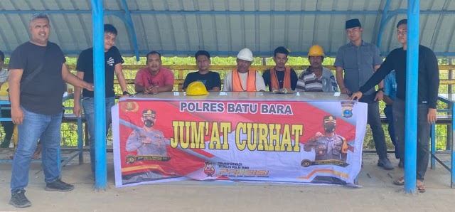 Sat Reskrim Polres Batu Bara Melaksanakan Kegiatan Jum'at Curhat, di Desa Kwala Tanjung