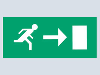 Emergency Lighting XLPAR - Exit Box Pictogram Arrow Right For XLS8M3FN