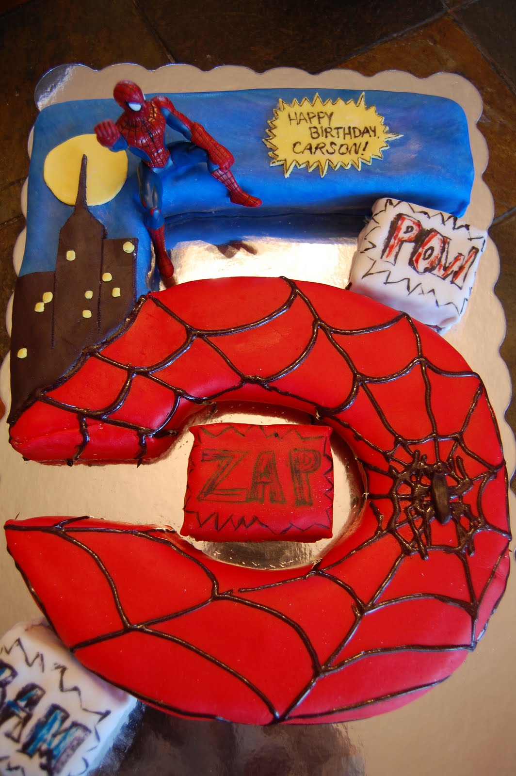 cake designs ideas He requested a toy Spiderman on it, so his Mom brought me one of his 