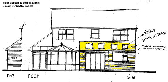 House extension design drawings