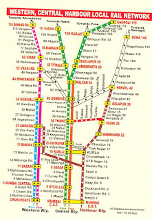 train map of mumbai Western Central Harbour Railway Map Mumbai Guide train map of mumbai