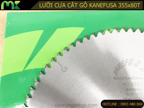 Lưỡi cưa cắt gỗ KANEFUSA 355x80T