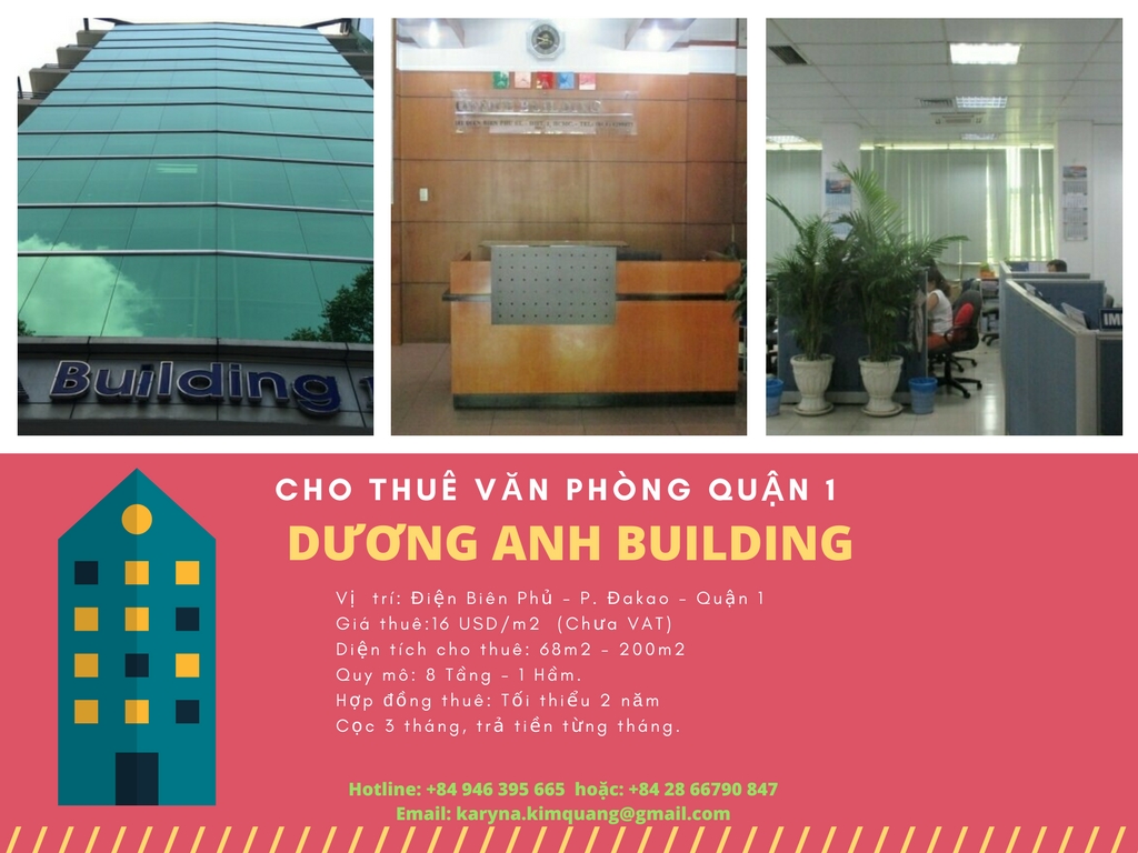  Cho thuê văn phòng quận 1 Dương Anh building