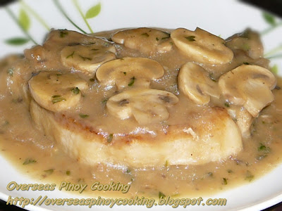 Pork Chop with Mushroom Sauce