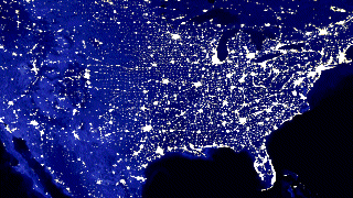 Die Erde bei Nacht: Nordamerika
