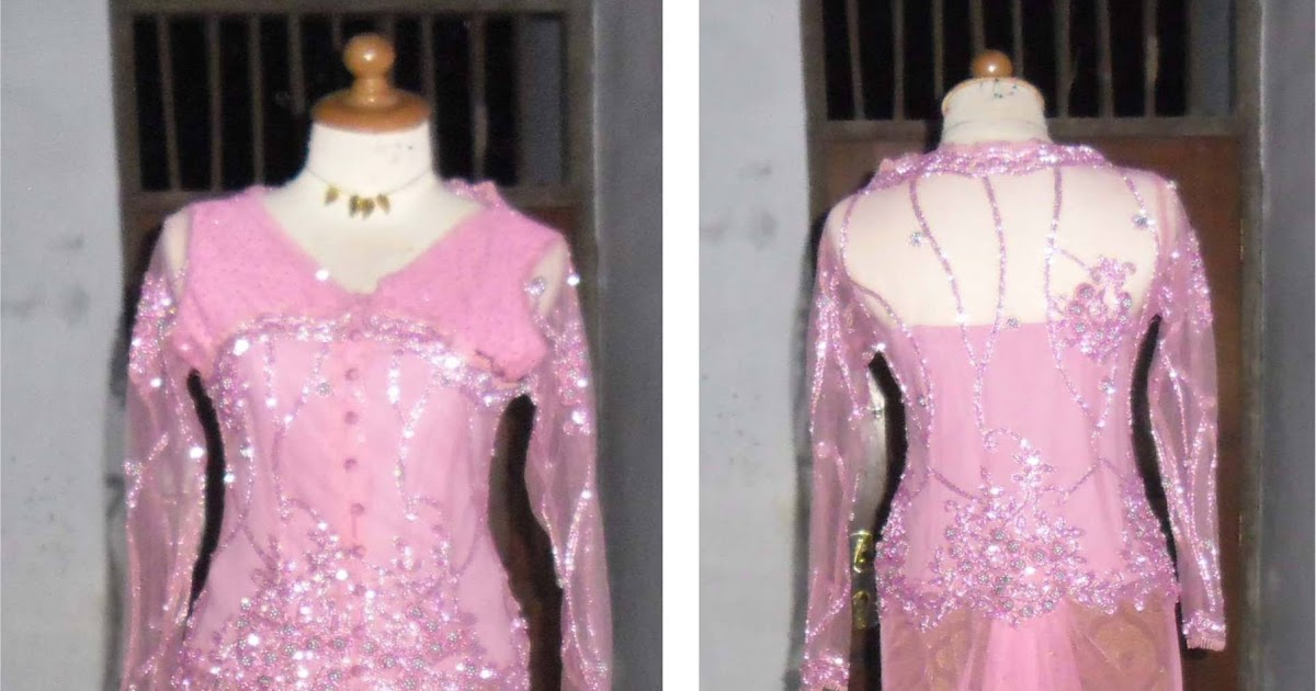 BAROKAH qori: kebaya panjang payet jepang
