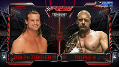  Triple H vs Dolph Ziggler Full Length Match RAW 14/3/16