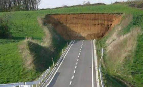 carretera finalizada, muro