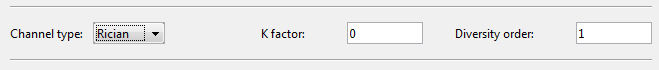 Channel Type Rician in BERTOOL : Bit Error Analysis Tool in MATLAB Communication System Toolbox 