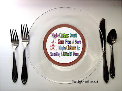 Get the Grinch out of your house this Christmas and bring a little holiday fun in.  These plate insert printables are perfect for a Grinch Christmas party and to remind your kids that "maybe Christmas doesn't come from a store, maybe Christmas is something a little bit more." 