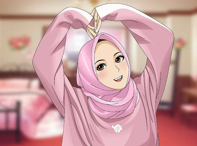50+ Kartun Hijab Wallpaper Muslimah Awesome Mobile ...