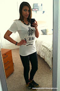 Obey shirt, leather leggings by Zara (similar here), and Nike Dunk High .