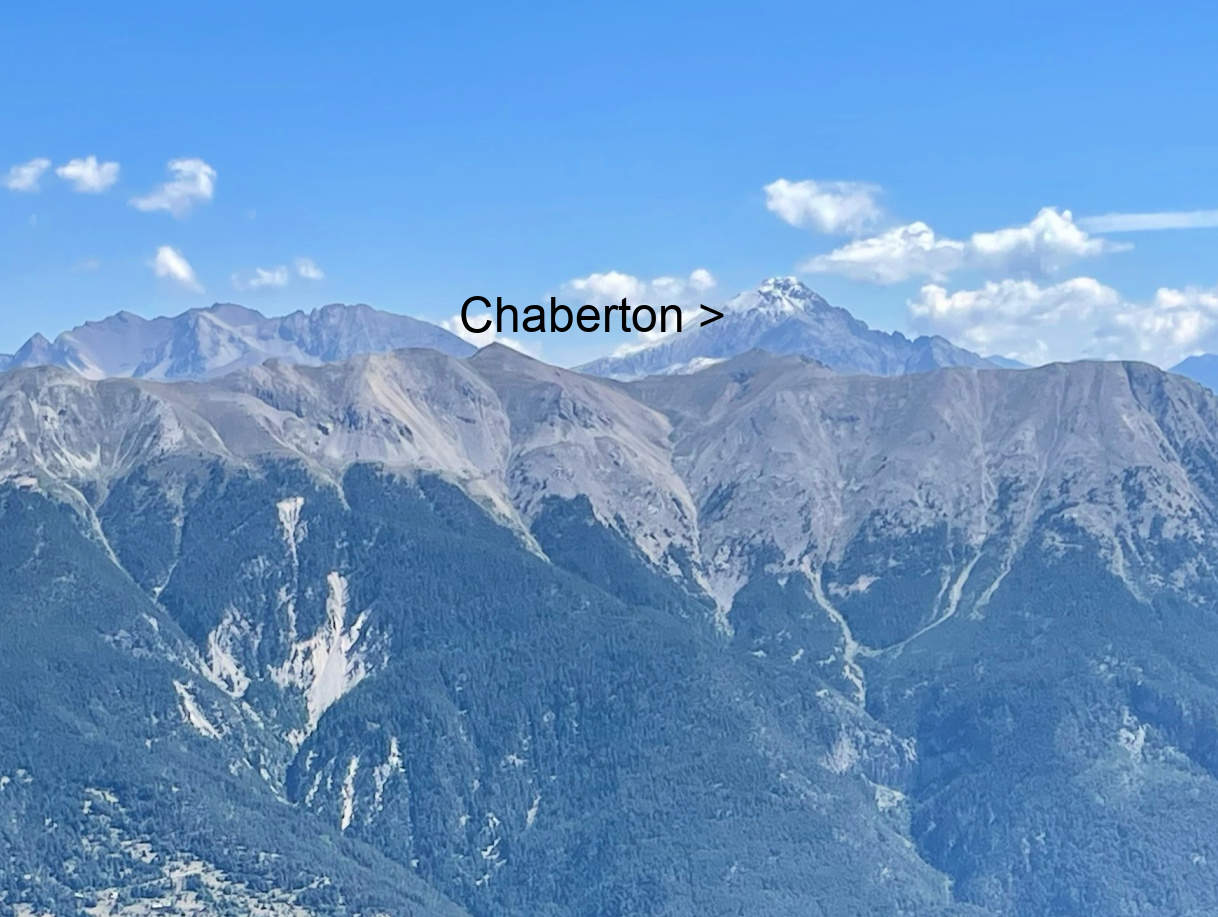 Mount Chaberton viewed from Serre Chevalier