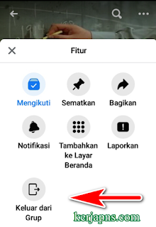 cara keluar dari grup facebook selamanya